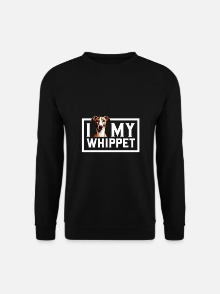 I love my whippet - Unisex Sweatshirt - black
