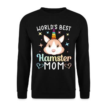 La meilleure maman hamster au monde Amoureuse du hamster - Sweat-shirt Unisexe - noir - Devant - Alina (178cm) & Michal (187cm)
