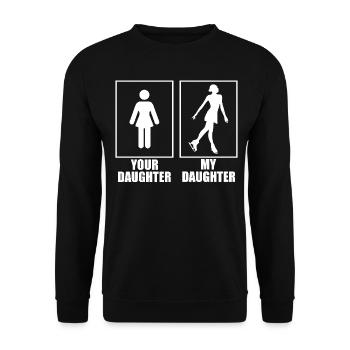 Skating Skater Figure Skating Your - Unisex Sweatshirt - black - Front - Alina (178cm) & Michal (187cm)