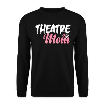 Théâtre Maman Artiste Théâtre Théâtre Théâtre Jeu Théâtre - Sweat-shirt Unisexe - noir - Devant - Alina (178cm) & Michal (187cm)