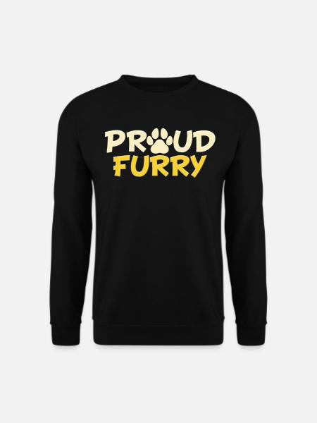 Furry Fandom Furries Fursona Stolzes Furry - Unisex Pullover - Schwarz