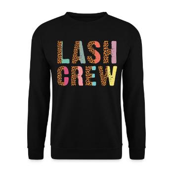 Lash Crew Artiste de cils Amant des cils - Sweat-shirt Unisexe - noir - Devant - Alina (178cm) & Michal (187cm)
