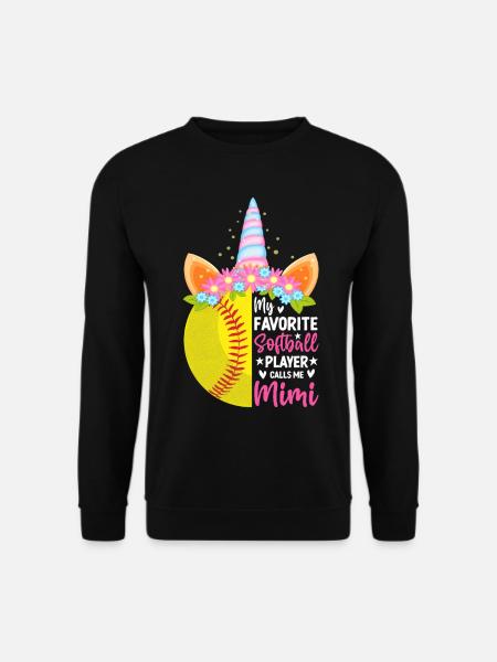 Ma joueuse de softball préférée m’appelle Mimi - Sweat-shirt Unisexe - noir