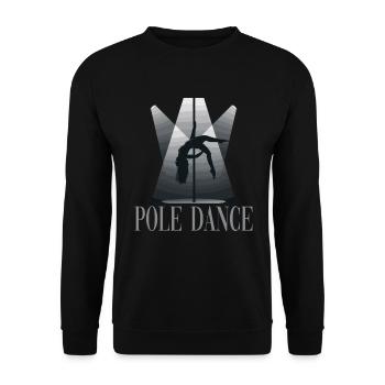 Pole Dance Pole Tänzerin Stangentanz - Unisex Pullover - Schwarz - Vorne - Alina (178cm) & Michal (187cm)