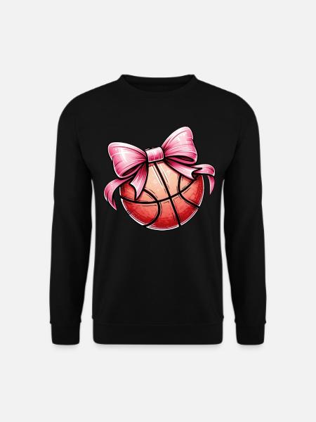 Coquette Bogen Basketball Spieler Mütter Tag Rosa - Unisex sweater - sort