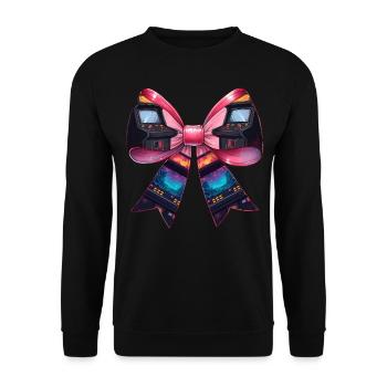 Coquette Bow Arcade Gaming Gamer Fête des mères - Sweat-shirt Unisexe - noir - Devant - Alina (178cm) & Michal (187cm)