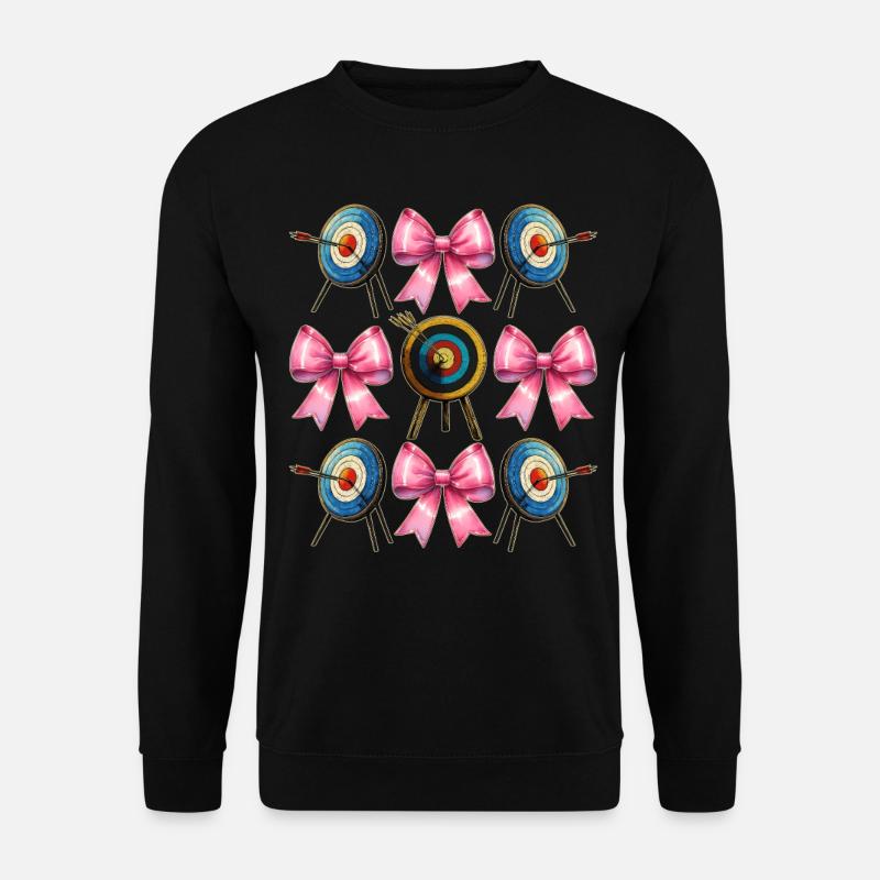 Coquette Bogen Bogenschießen Bogen und Pfeil - Unisex Pullover - Schwarz