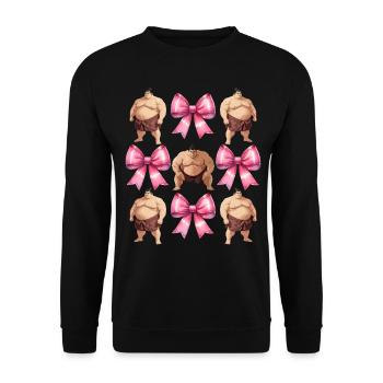 Echec Coquette Lutte Sumo Lutteur Japonais Sumo - Sweat-shirt Unisexe - noir - Devant - Alina (178cm) & Michal (187cm)