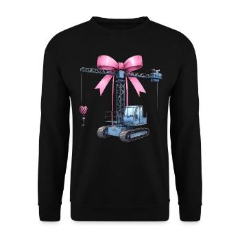 Coquette Arch Grutier Opérateur de grue - Sweat-shirt Unisexe - noir - Devant - Alina (178cm) & Michal (187cm)