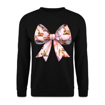 Coquette Arch Grutier Opérateur de grue - Sweat-shirt Unisexe - noir - Devant - Alina (178cm) & Michal (187cm)