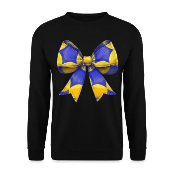 Coquette noeud Korfball motif fête des mères rose - Sweat-shirt Unisexe - noir - Devant - Alina (178cm) & Michal (187cm)