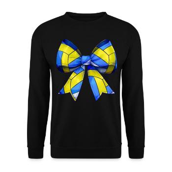 Coquette Bow Volleyball Motif Fête des Mères - Sweat-shirt Unisexe - noir - Devant - Alina (178cm) & Michal (187cm)