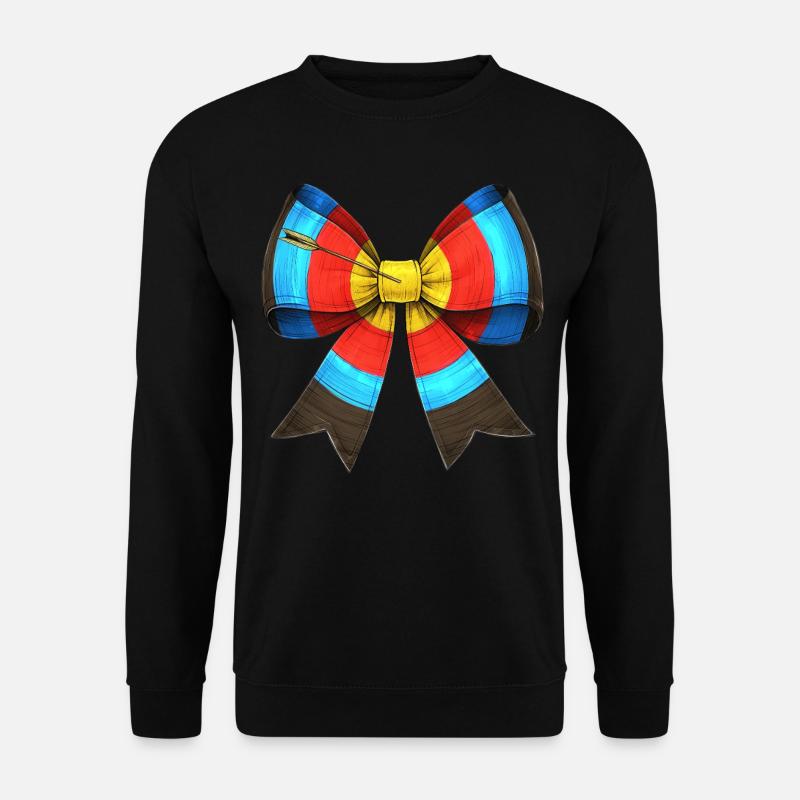 Coquette Bogen Bogenschießen Bogen und Pfeil - Unisex Pullover - Schwarz