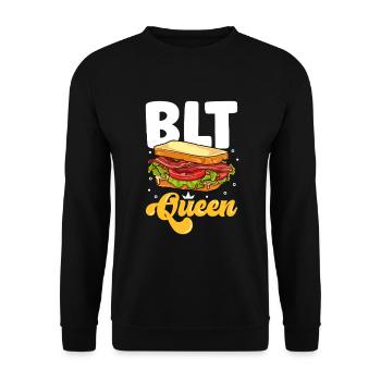BLT Queen - Unisex Pullover - Schwarz - Vorne - Alina (178cm) & Michal (187cm)