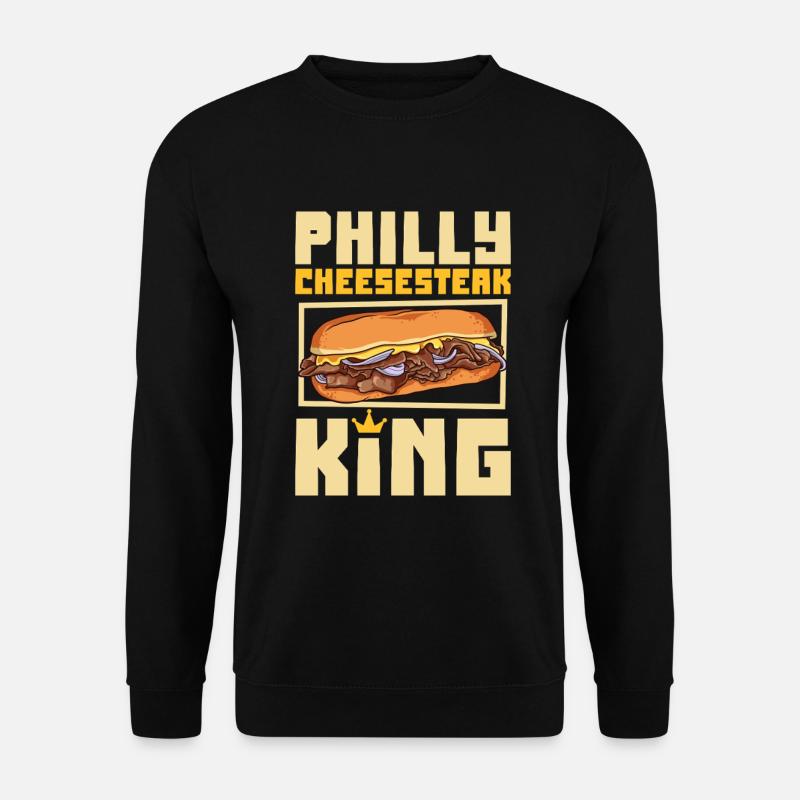 Roi du cheesesteak Philly - Sweat-shirt Unisexe - noir