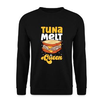 Tuna Melt Sandwich Queen - Unisex Pullover - Schwarz - Vorne - Alina (178cm) & Michal (187cm)