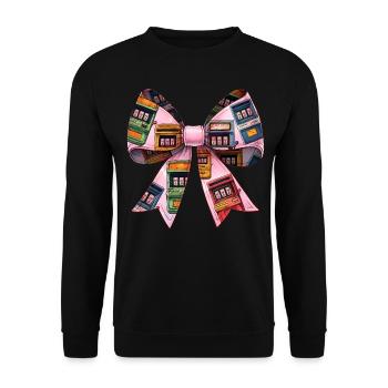 Coquette Bow Spielautomat Glücksspiel Gambler - Unisex Pullover - Schwarz - Vorne - Alina (178cm) & Michal (187cm)