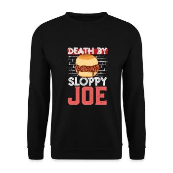 Death by Sloppy Joe - Unisex Pullover - Schwarz - Vorne - Alina (178cm) & Michal (187cm)