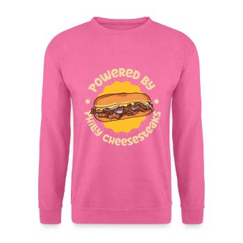 Powered by Philly Cheesesteak - Unisex Sweatshirt - pink - Front