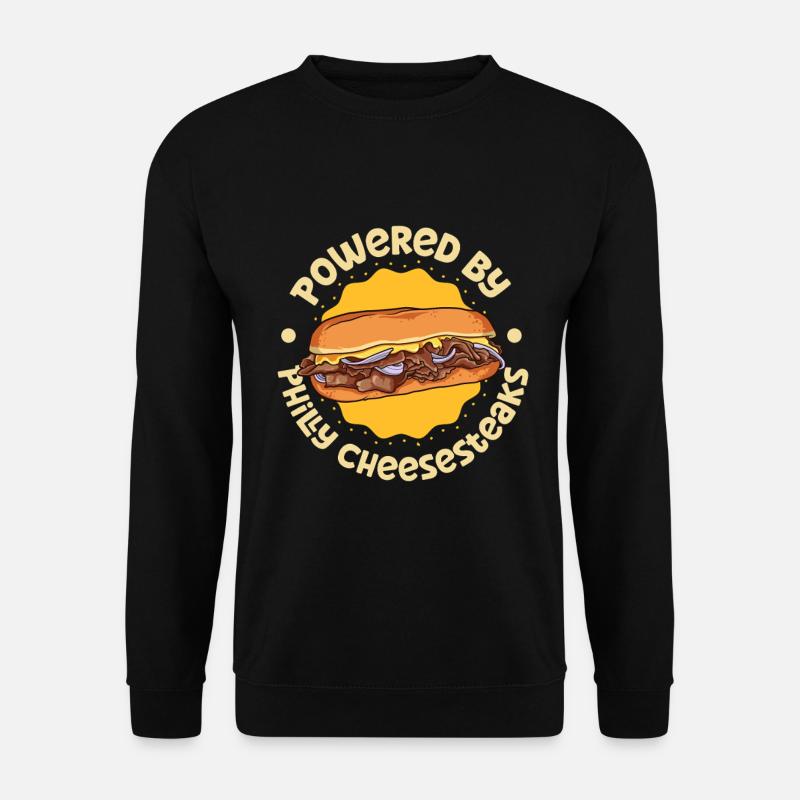 Powered by Philly Cheesesteak - Unisex Sweatshirt - black