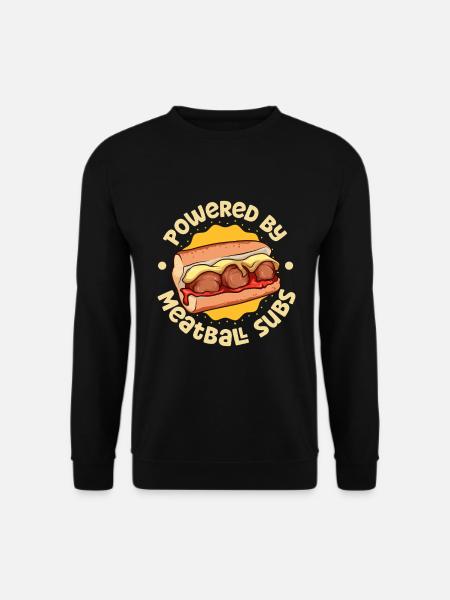 Powered by Meatball Sub - Unisex Sweatshirt - black