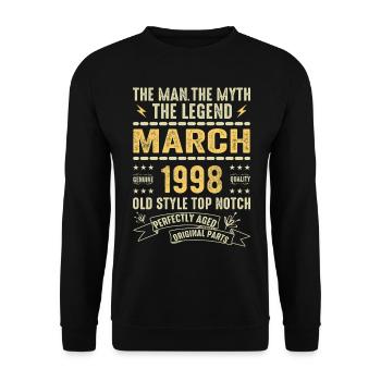 Mars 1998 Jubilé 1998 - Légendes Mars 1998 - Sweat-shirt Unisexe - noir - Devant - Alina (178cm) & Michal (187cm)