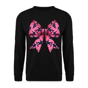 Coquette Bogen Snowboarding Mütter Tag Snowboarder - Unisex Pullover - Schwarz - Vorne - Alina (178cm) & Michal (187cm)