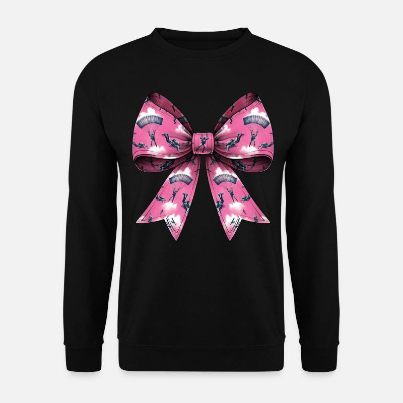 Coquette Bow Skydiving - Unisex Sweatshirt - black