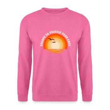 Ich fliehe nach Prickly Pear Cays - Unisex Pullover - Pink - Vorne