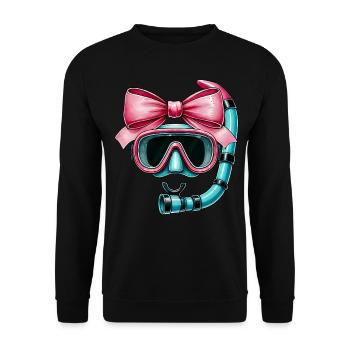 Coquette Bow Schnorcheln Schnorchel Mütter Tag - Unisex Pullover - Schwarz - Vorne - Alina (178cm) & Michal (187cm)