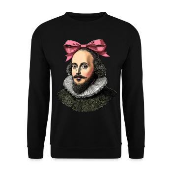 Arc Coquet Shakespeare Littérature Rose - Sweat-shirt Unisexe - noir - Devant - Alina (178cm) & Michal (187cm)