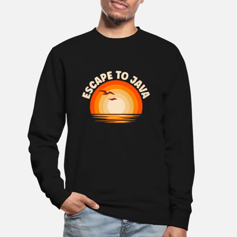 Je fuis vers Java Sweat-shirt Unisexe