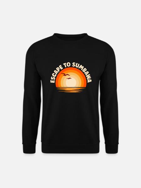 Je fuis à Sumbawa - Sweat-shirt Unisexe - noir