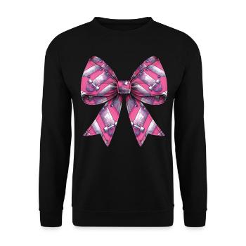 Coquettish Bow Skateboarder Skateur - Sweat-shirt Unisexe - noir - Devant - Alina (178cm) & Michal (187cm)