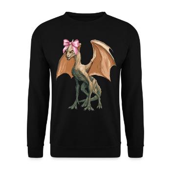 Arc Coquettique Van Mètre Visiteur Cryptide - Sweat-shirt Unisexe - noir - Devant - Alina (178cm) & Michal (187cm)