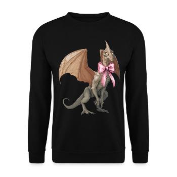 Arc Coquettique Van Mètre Visiteur Cryptide - Sweat-shirt Unisexe - noir - Devant - Alina (178cm) & Michal (187cm)