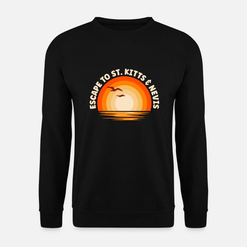 Je fuis vers Saint-Kitts-et-Nevis - Sweat-shirt Unisexe - noir