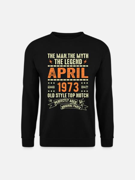 APRIL 1973, APRIL 1973 - Unisex Sweatshirt - black