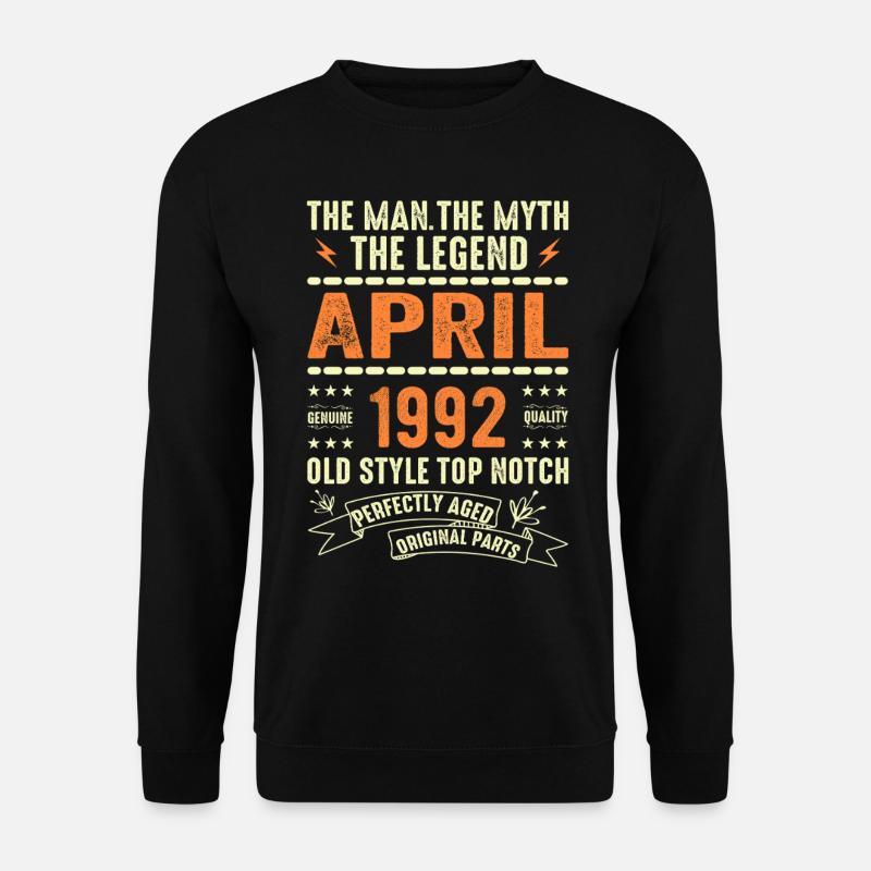 April 1992, APRIL 1992 - Unisex Sweatshirt - black