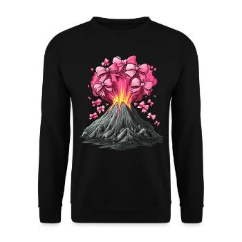 Coquette Arche Volcan Géologie Magma Lava Maman Fille - Sweat-shirt Unisexe - noir - Devant - Alina (178cm) & Michal (187cm)