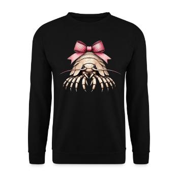 Coquette Bow Isopods Bug Girl Mom Pink - Unisex Sweatshirt - black - Front - Alina (178cm) & Michal (187cm)