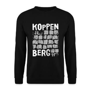 KOPPENBERG COBBLESTONES FLANDERS ROAD BIKE - Unisex Sweatshirt - black - Front - Alina (178cm) & Michal (187cm)