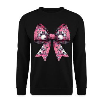 Coquette Bow Drum Girl Motif Drummer Maman - Sweat-shirt Unisexe - noir - Devant - Alina (178cm) & Michal (187cm)