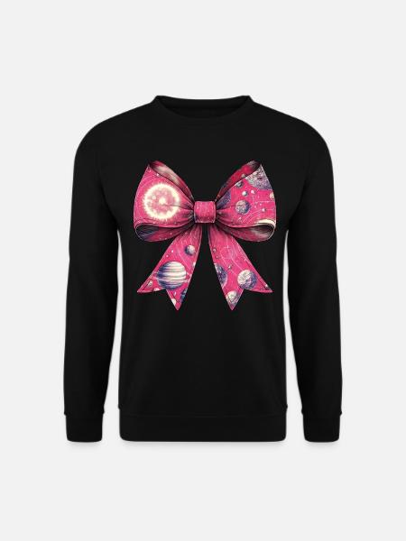 Kokette Bogen Sonnensystem Boho Planeten - Unisex Pullover - Schwarz