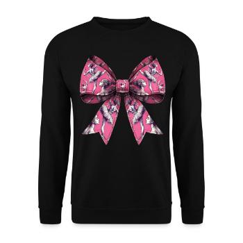 Coquette Bow Ballerina Tanz Ballett Tänzerin - Unisex Pullover - Schwarz - Vorne - Alina (178cm) & Michal (187cm)