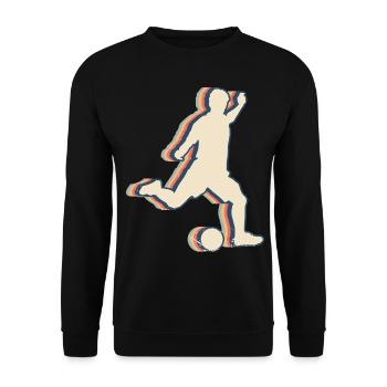Kickball Player Team Trainer Coach Retro - Unisex Sweatshirt - black - Front - Alina (178cm) & Michal (187cm)
