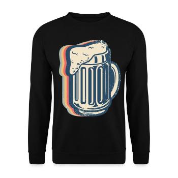 Craft Beer Brewer Brewery Home Brewery Retro Line - Unisex Sweatshirt - black - Front - Alina (178cm) & Michal (187cm)