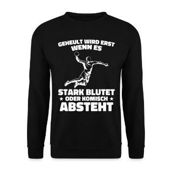 Amateurs de handball Joueurs de sport de handball - Sweat-shirt Unisexe - noir - Devant - Alina (178cm) & Michal (187cm)
