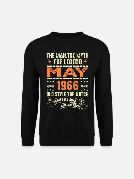Birthday May 1966 - May 1966 - Unisex Sweatshirt - black