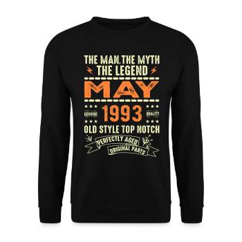 Anniversaire Mai 1963 - Mai 1963 - Sweat-shirt Unisexe - noir - Devant - Alina (178cm) & Michal (187cm)